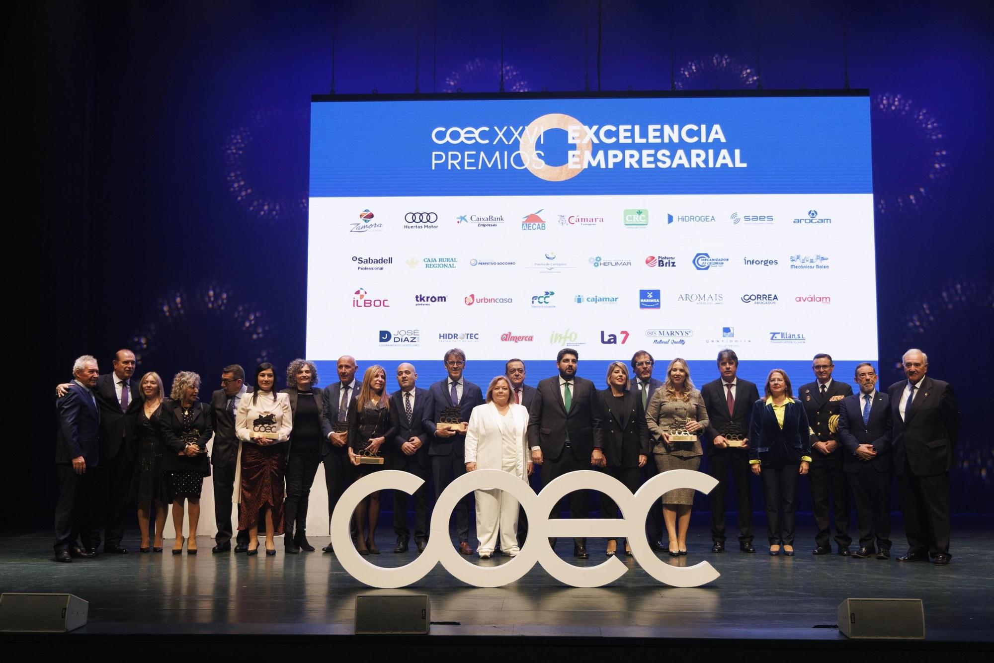 Las imágenes de los premios COEC en Cartagena