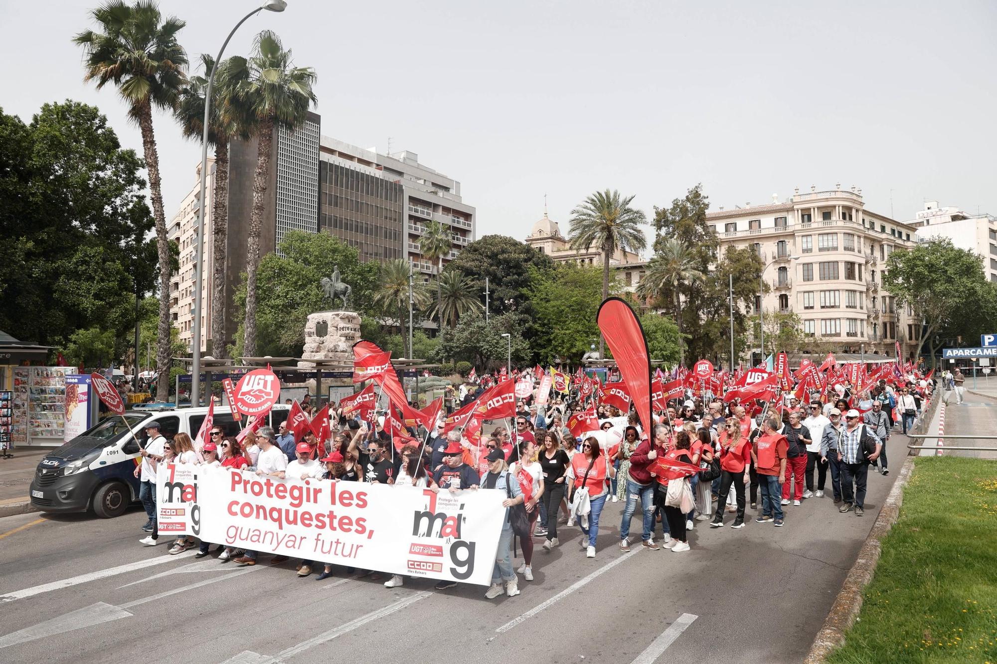 Manifestación del Día del Trabajador en Palma
