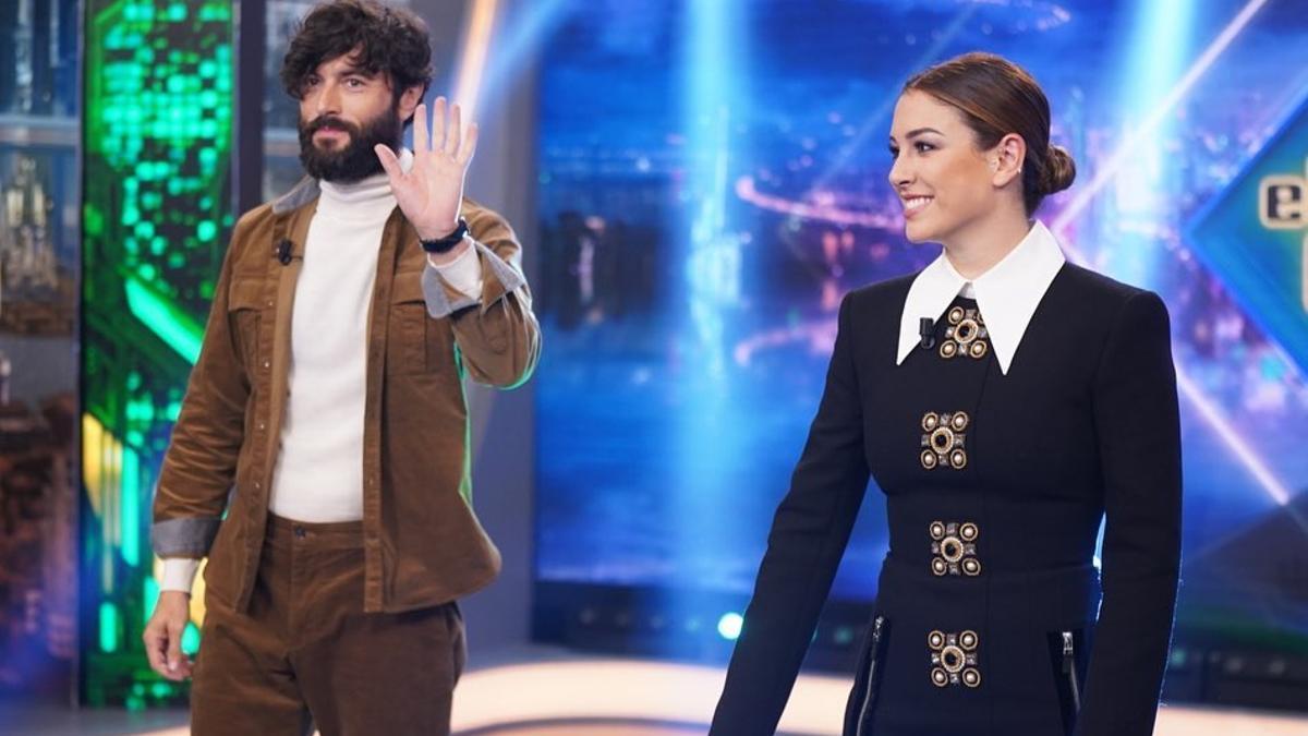 Javier Rey junto a Blanca Suárez en su visita a 'El hormiguero'