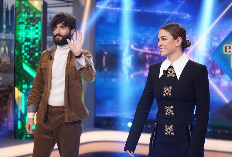 Javier Rey junto a Blanca Suárez en su visita a 'El hormiguero'