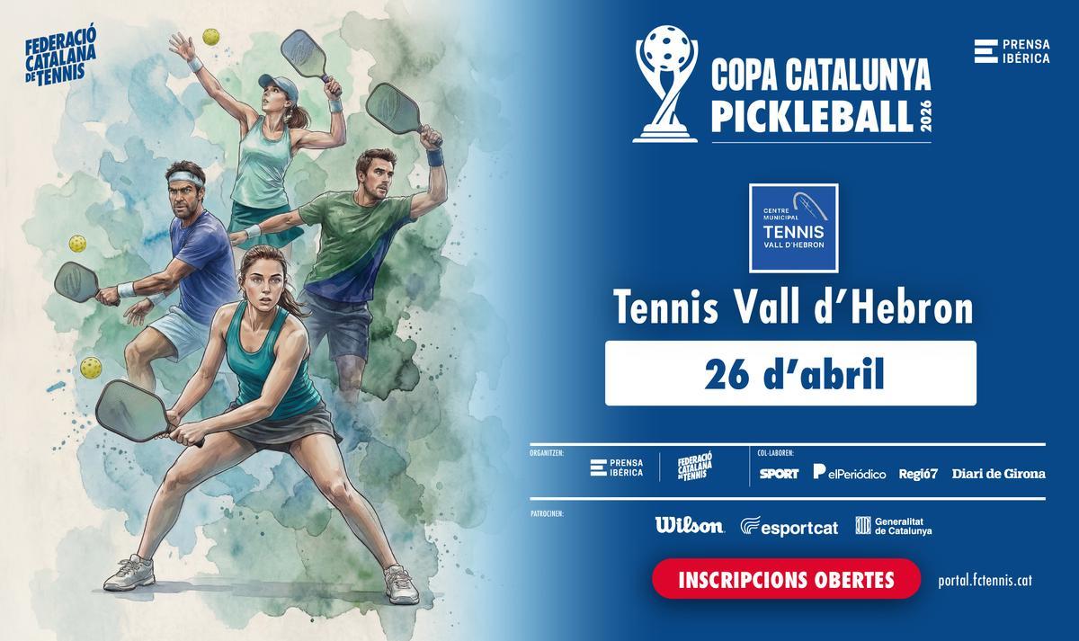 El próximo 26 de abril en el Club Tennis Vall d’Hebron