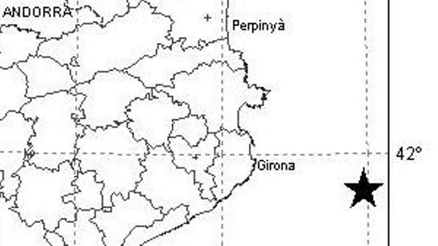 Registren un terratrèmol de magnitud 3,9 davant de la Costa Brava