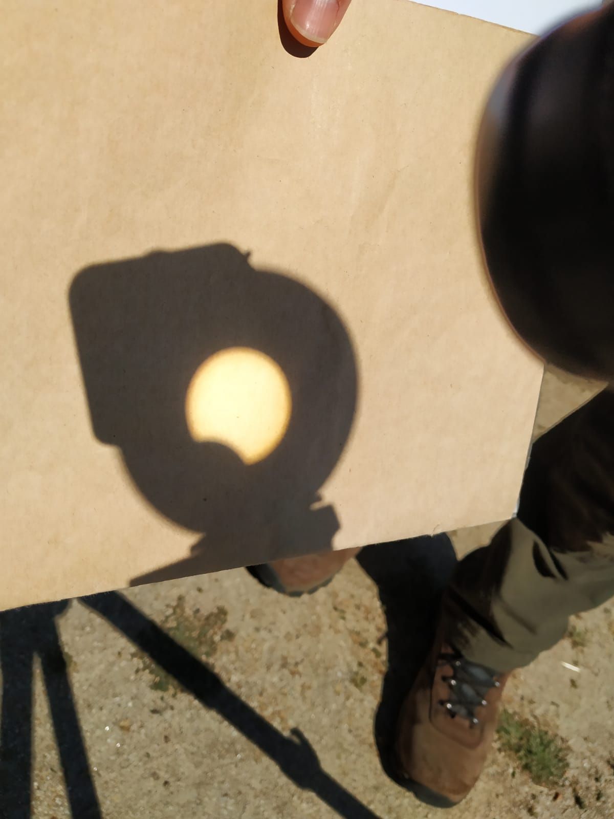 Imagen del eclipse solar tomada desde Torregamones