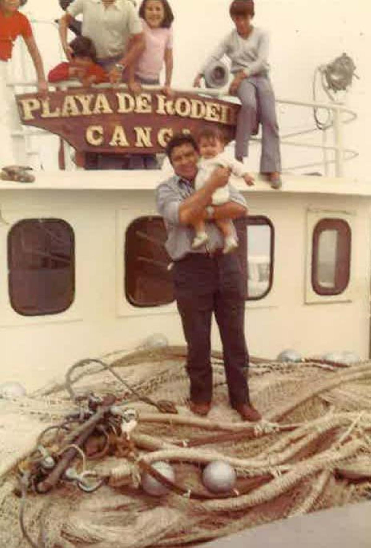 Mino Portela, en el vijo "Playa de Rodeira"