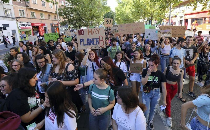 Manifestación por el clima en Zaragoza