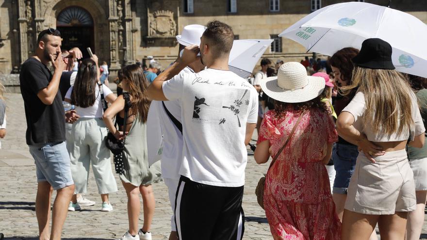 La cuarta ola de calor llega a Galicia con temperaturas de hasta 40º... y Santiago se acerca