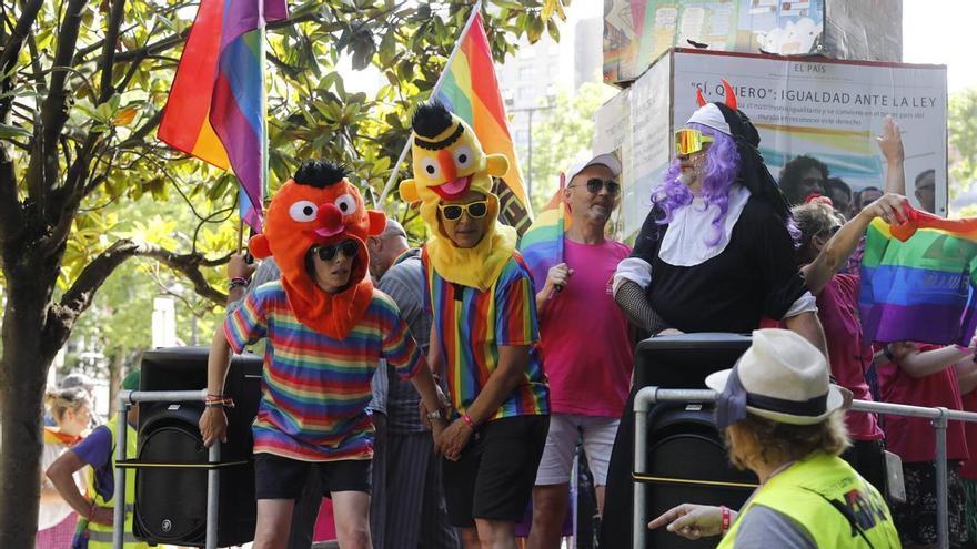 El desfile del Orgullo en Gijón, en imágenes