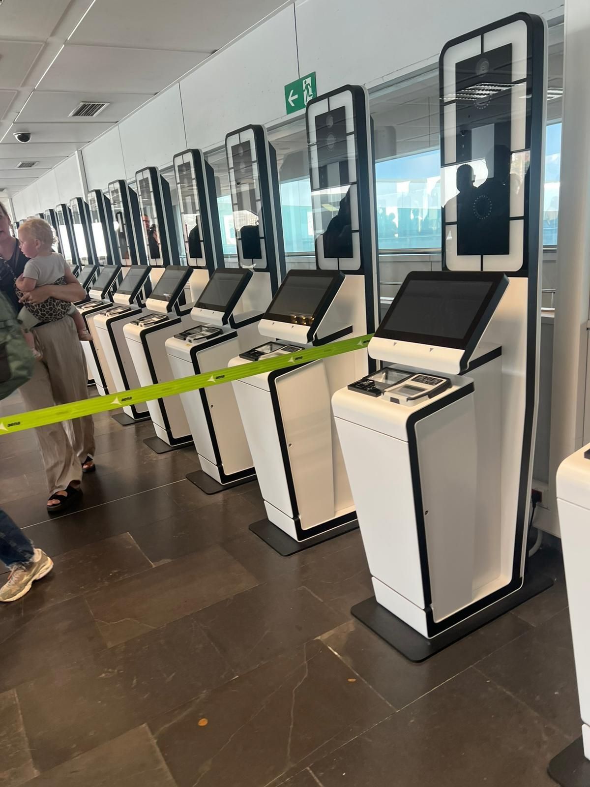 Machines for passport self-control at Tenerife South Airport.