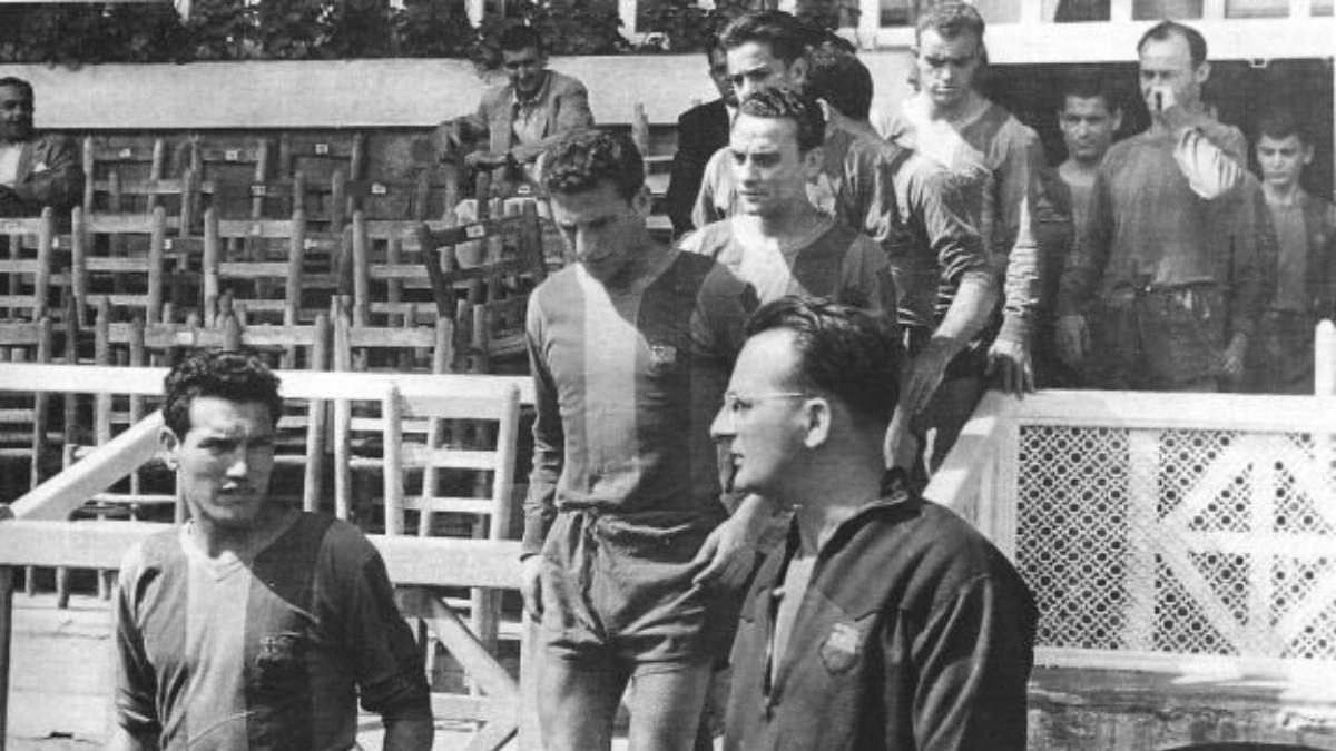 Sandro Puppo entrenó al barça en la temporada 1954-55