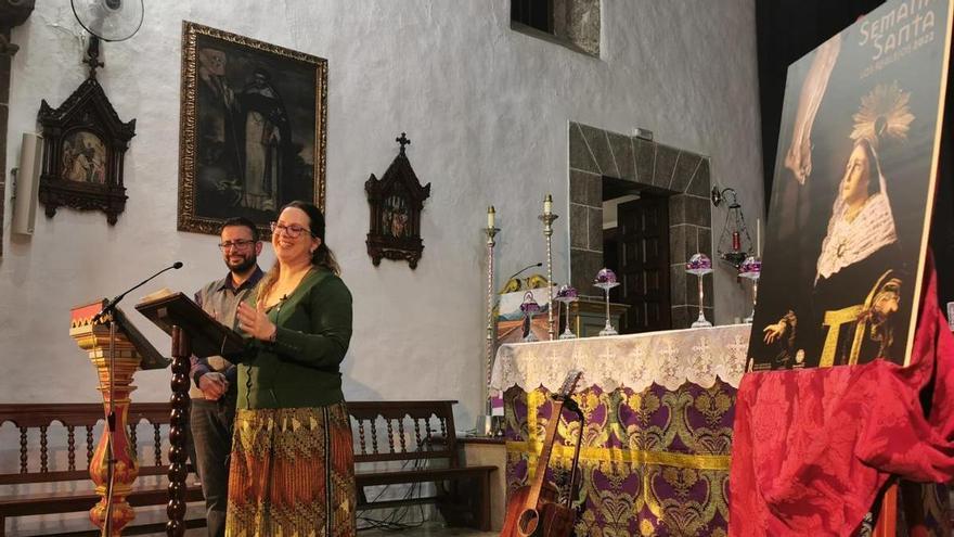 Un pregón en pareja abre la Semana Santa en Los Realejos
