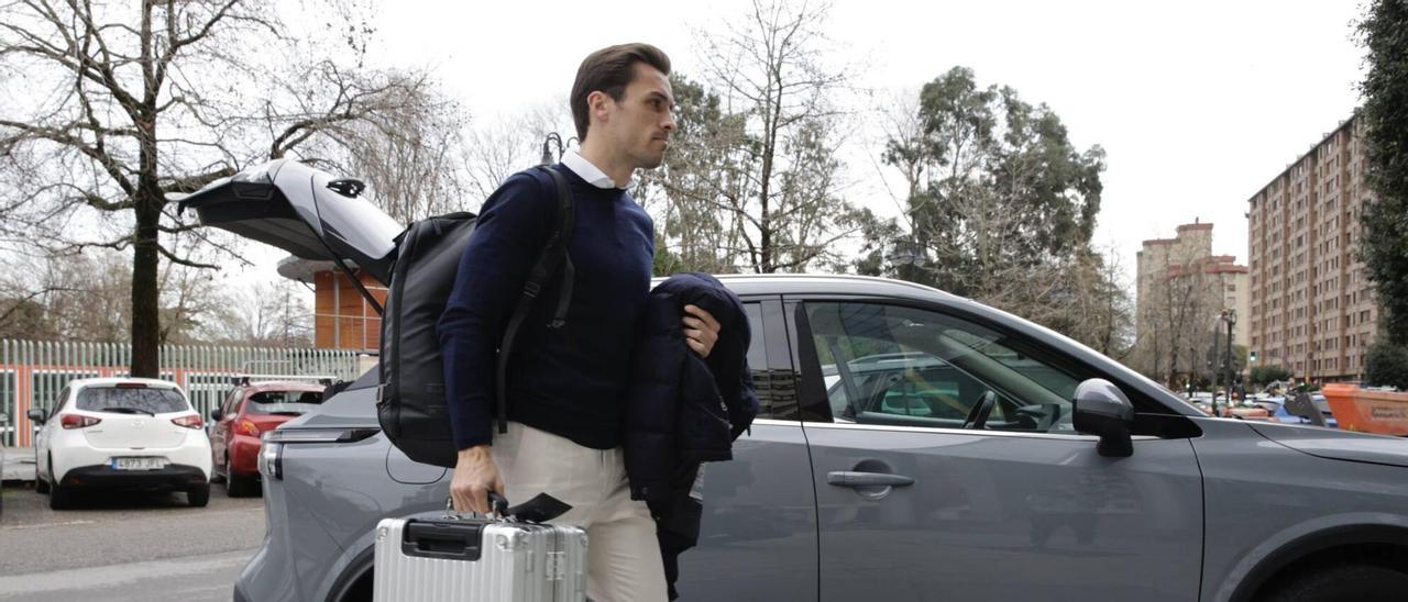 Brian Oliván, en Gijón.