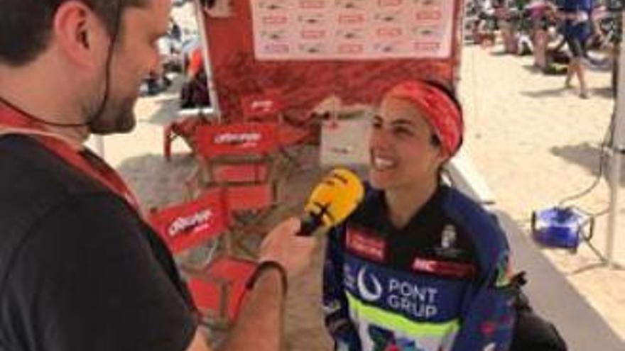 Sara García, en el pasado Dakar