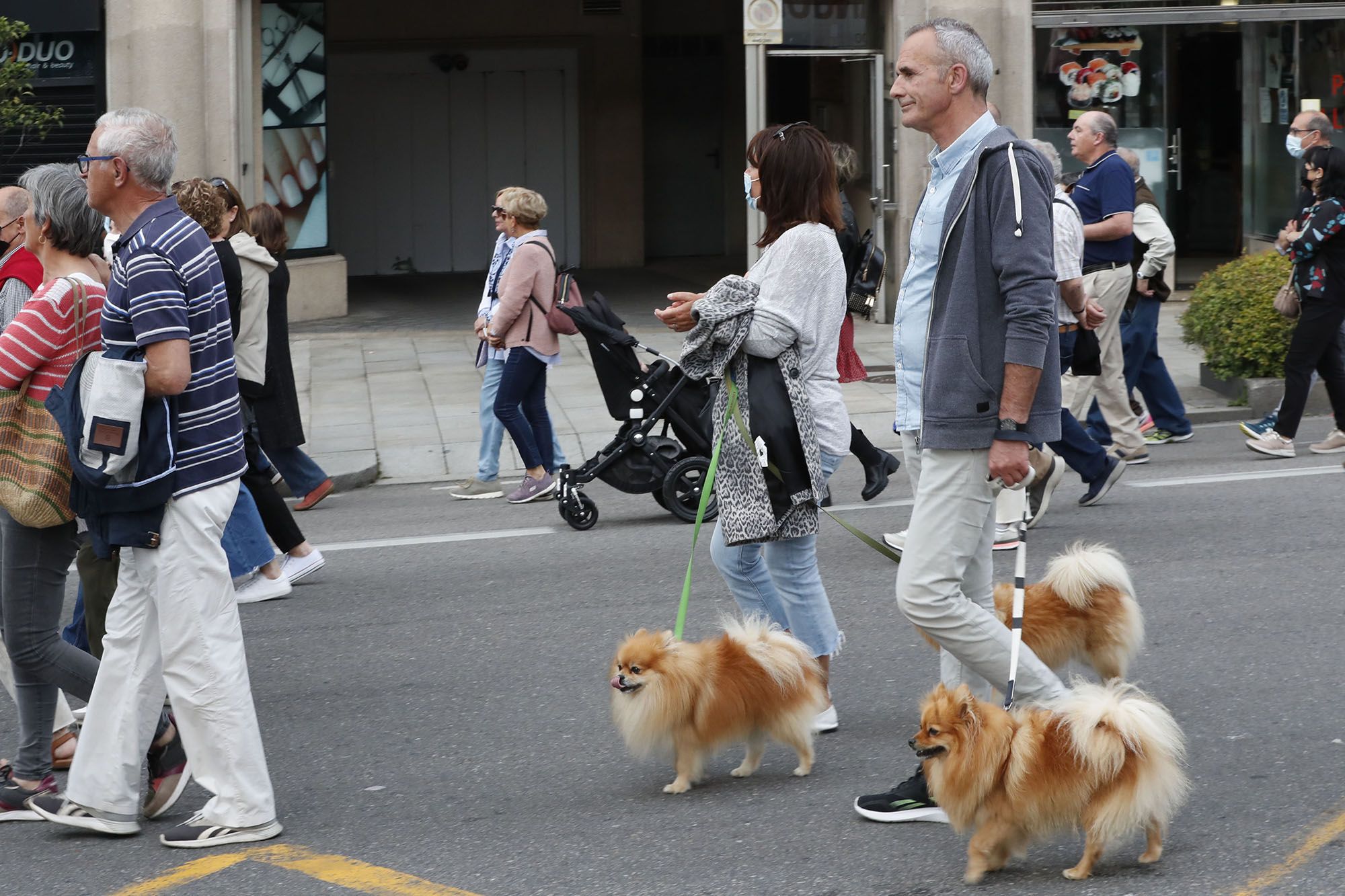 La multitudinaria protesta recorrió las principales arterias de Vigo