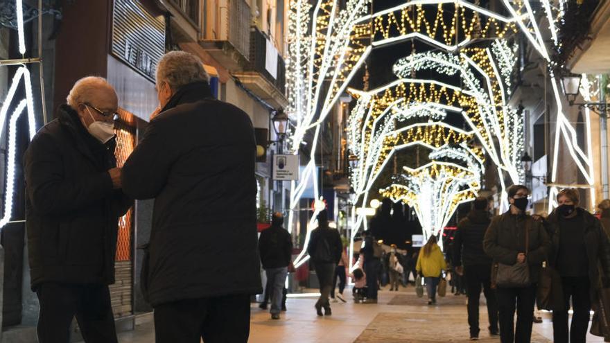 Ambient de Nadal al carrer del Born de Manresa