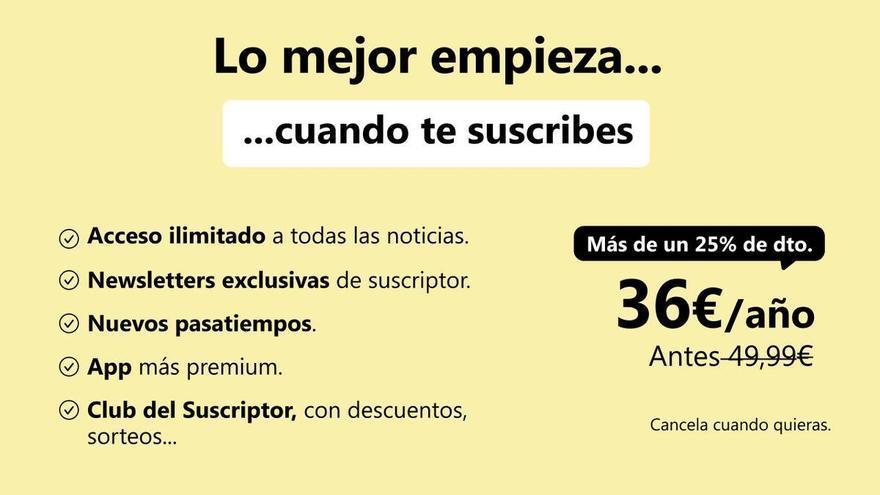 Más información, menos precio: LA PROVINCIA ofrece suscripción anual con más del 25% de descuento, acceso ilimitado y ventajas exclusivas