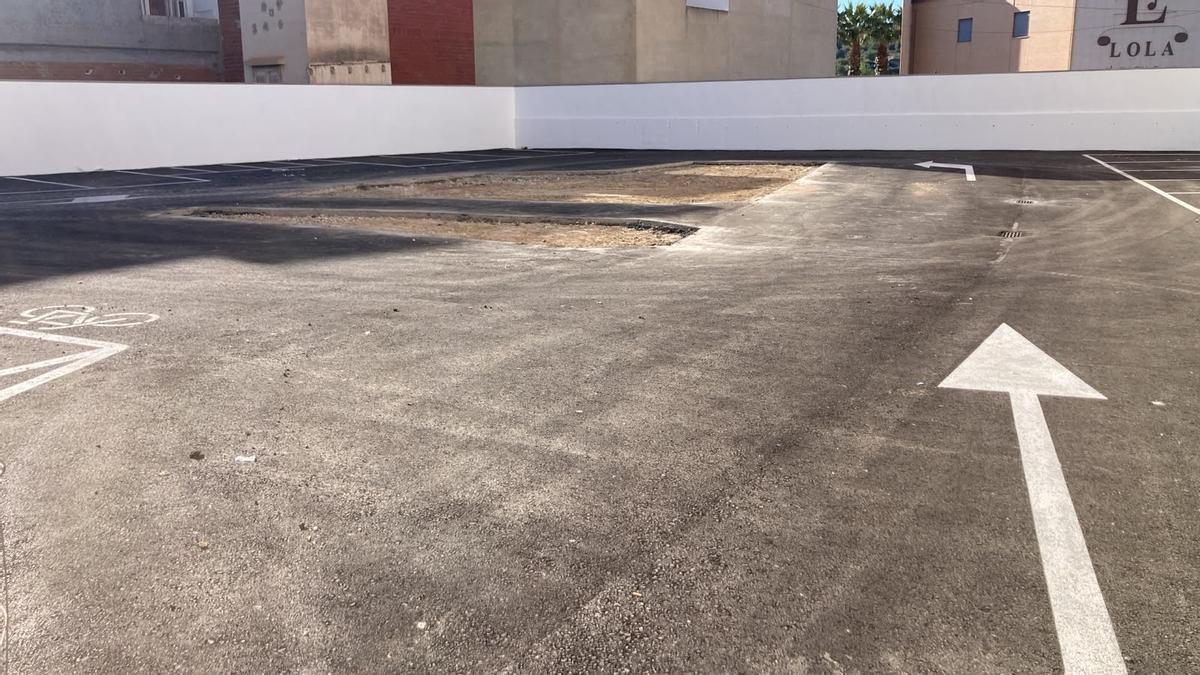 El nuevo parking de la calle García Lorca abrirá cuando se pavimente la zona que ocupaba el Templet.