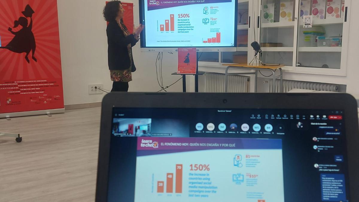 Nereida Carrillo, en el CFIE de Benavente.