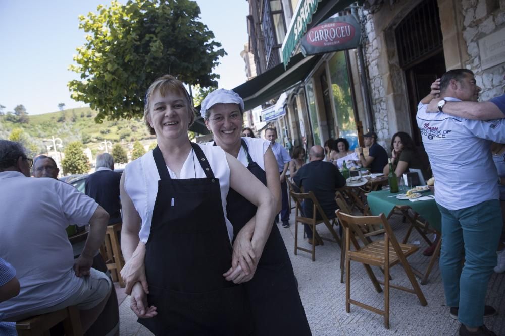 Ambiente previo al día de las piraguas en Ribadesella