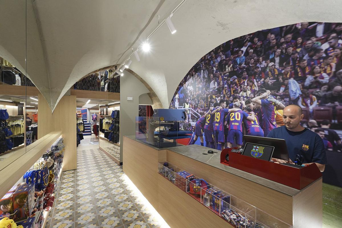 Les imatges de la inauguració de la botiga del Barça