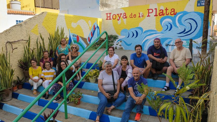 Hoya de la Plata estrena un mural participativo que ensalza sus tradiciones y patrimonio natural