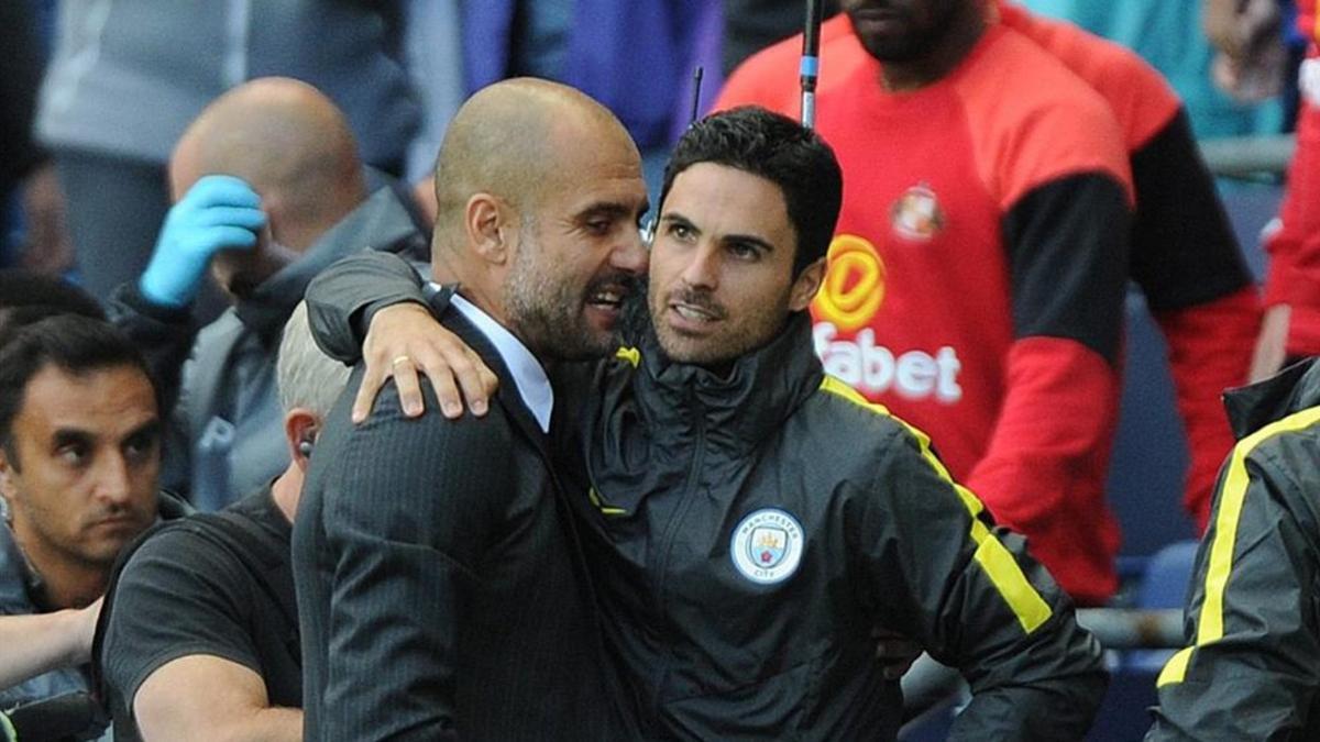 Arteta se siente muy valorado por Guardiola