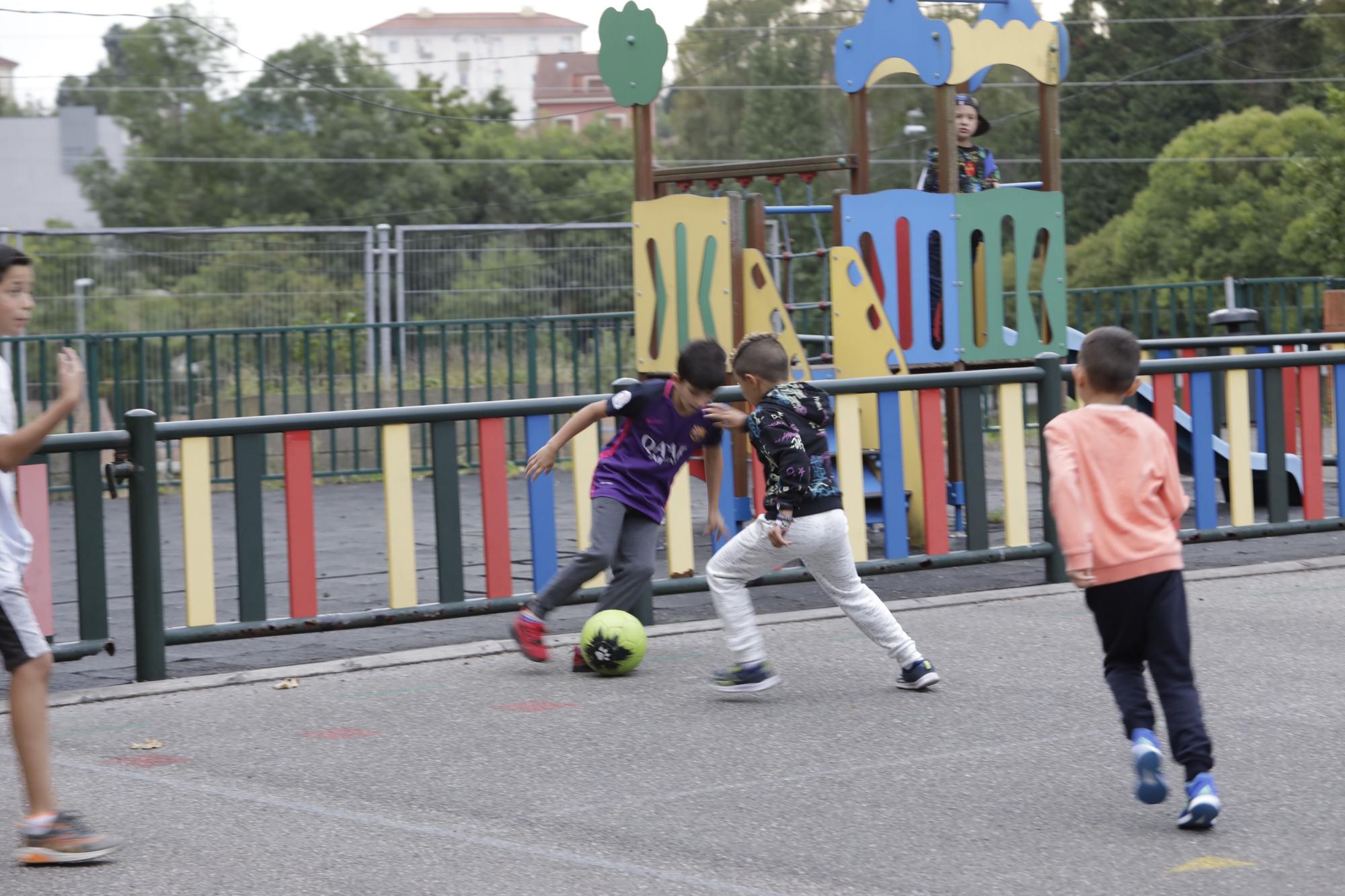 Vuelta al cole en el colegio de la Carriona en Avilés