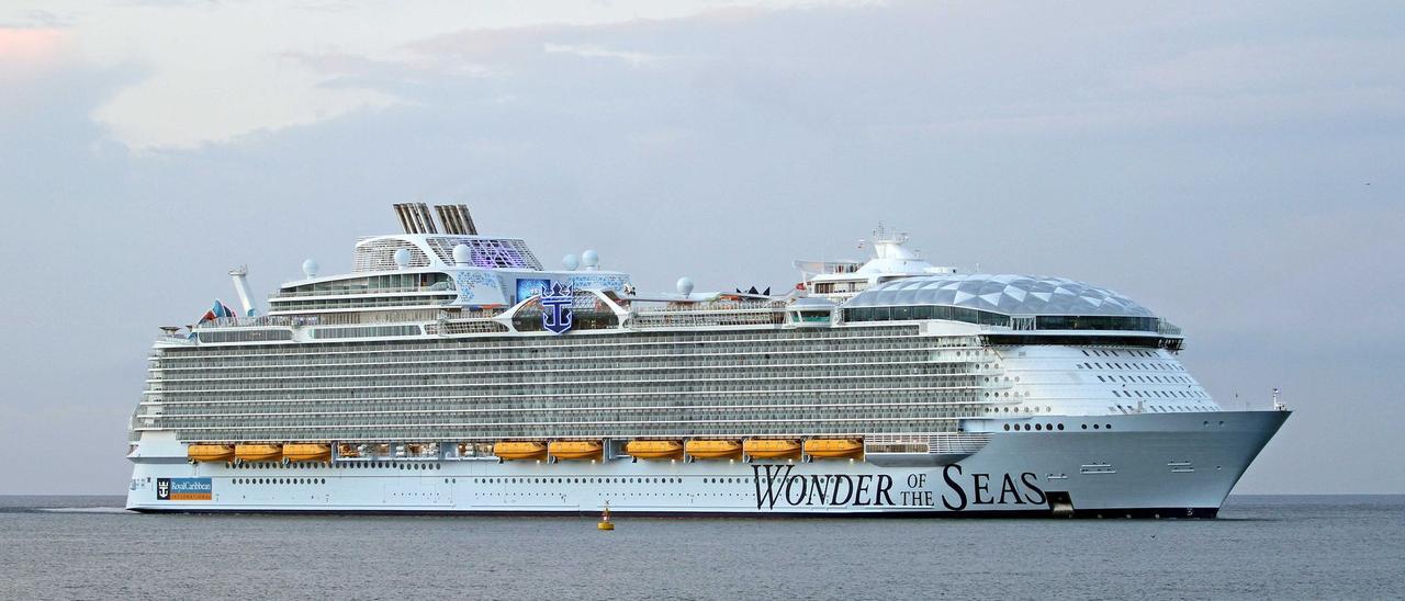 En las entrañas del &#039;Wonder of the Seas&#039;.