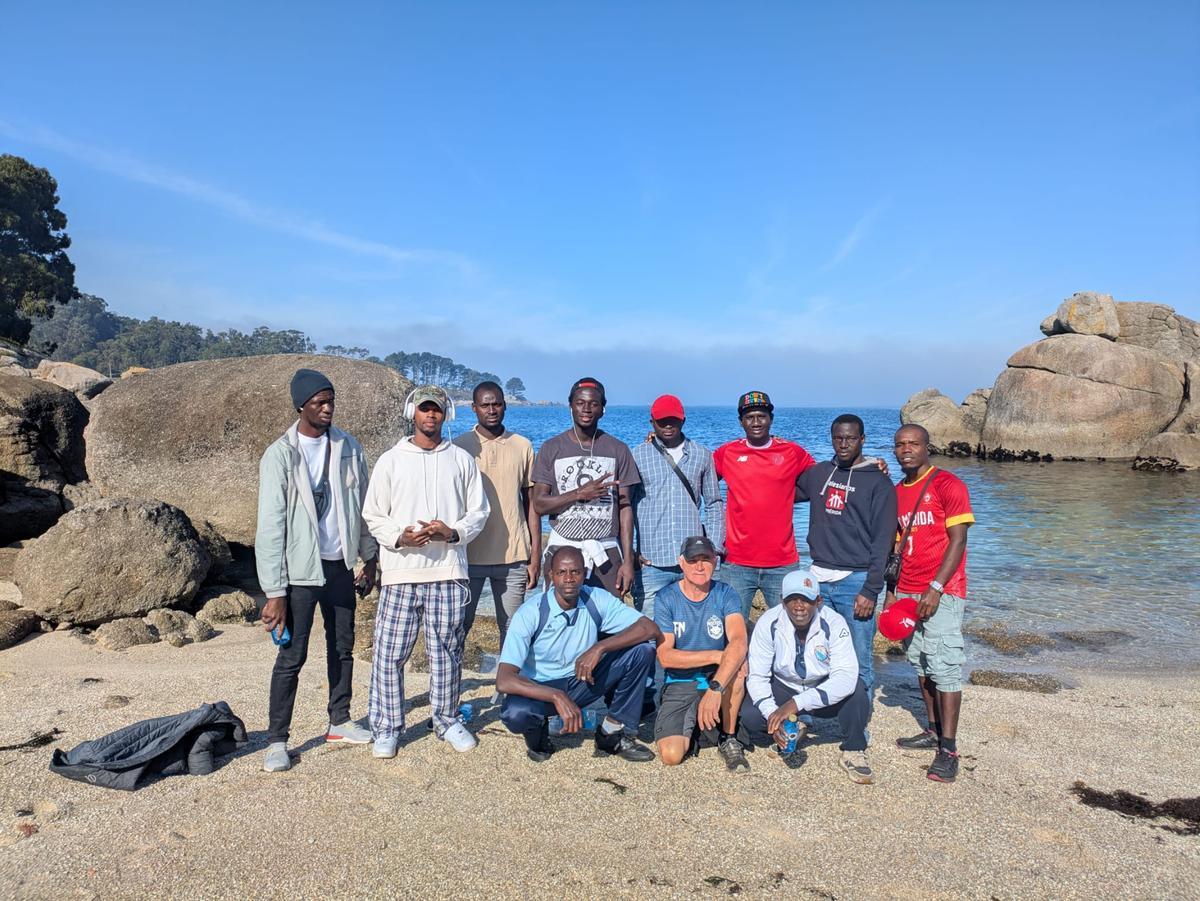 La acogida en Bueu a refugiados y migrantes de África