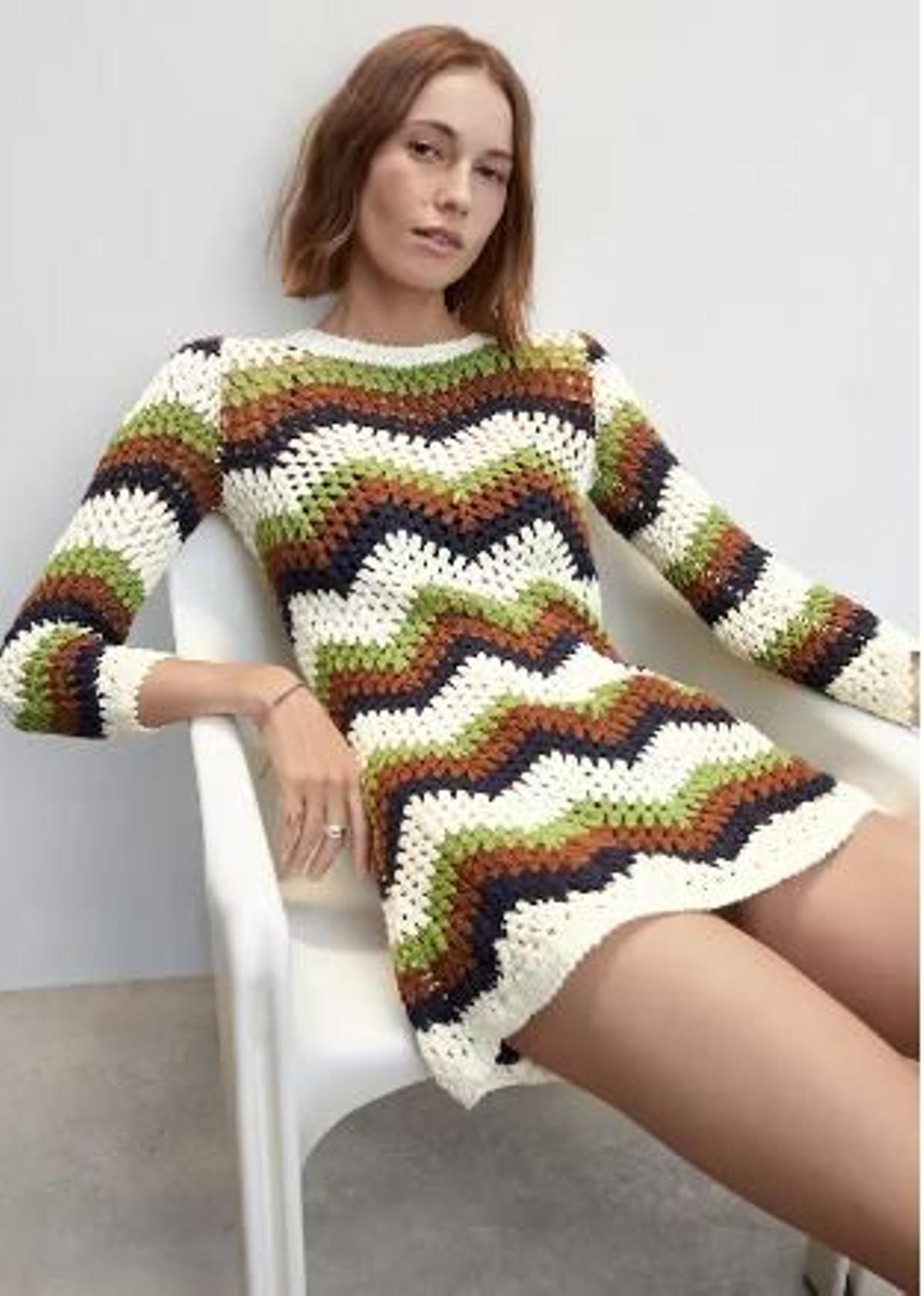 Vestido mini crochet