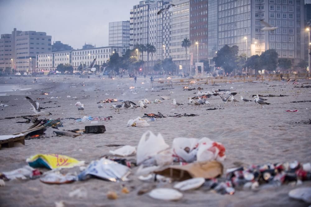 Así transcurrió la noche y amanecieron las playas