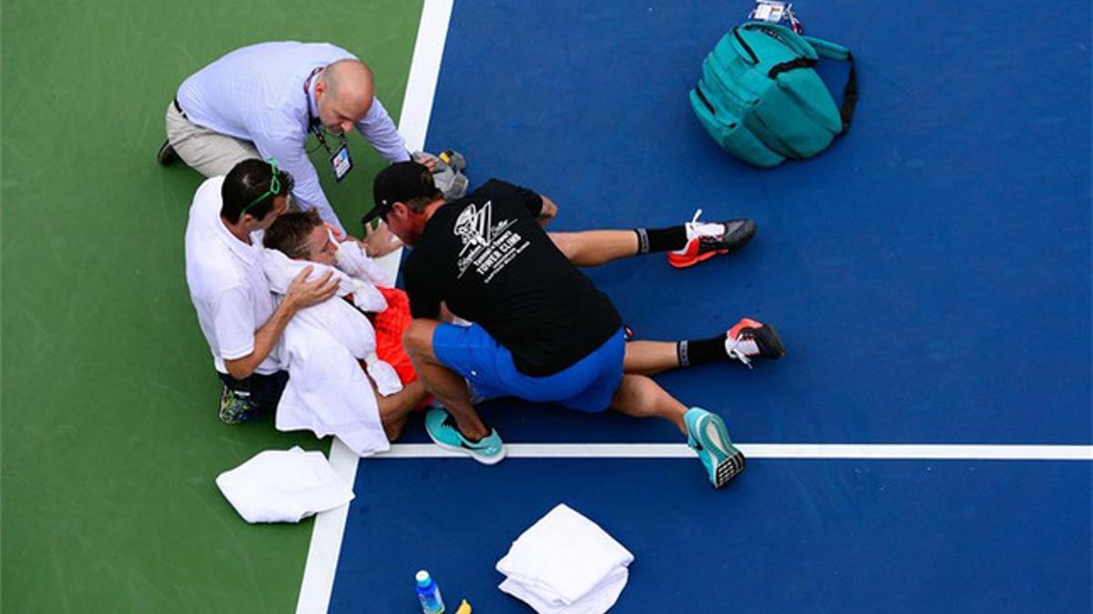 Jack Sock abandona el US Open tras desvanecerse en la pista