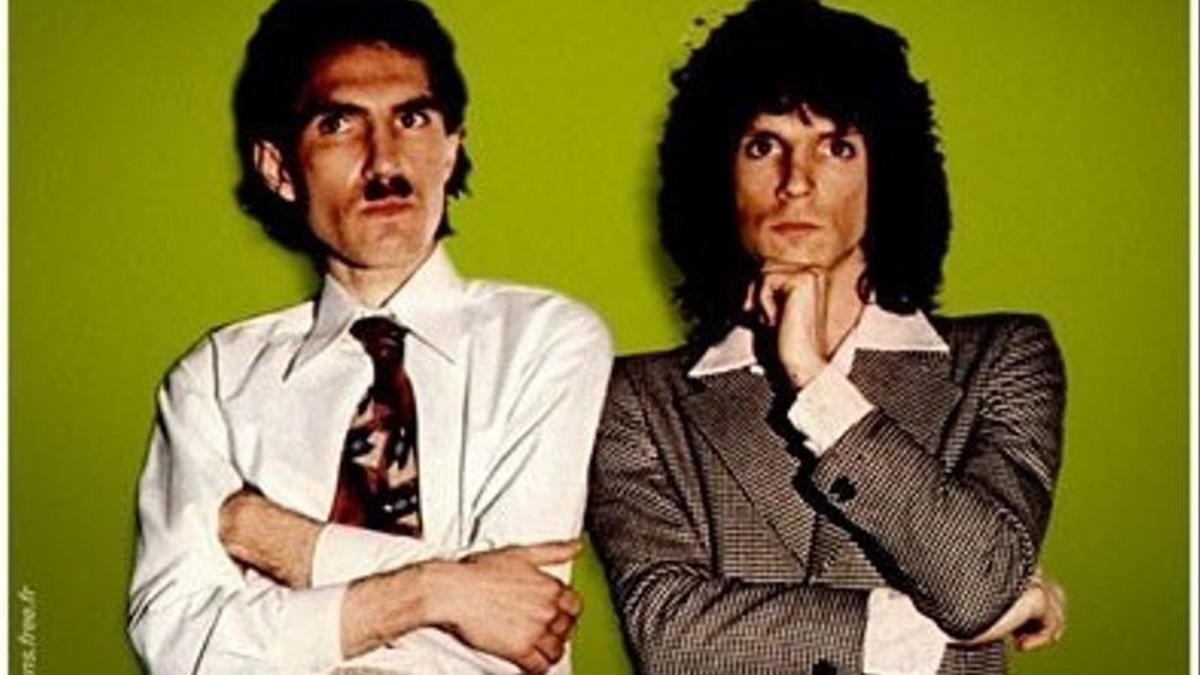 Ron y Russel Mael, en la promoción de 'Kimono My House' (1973).