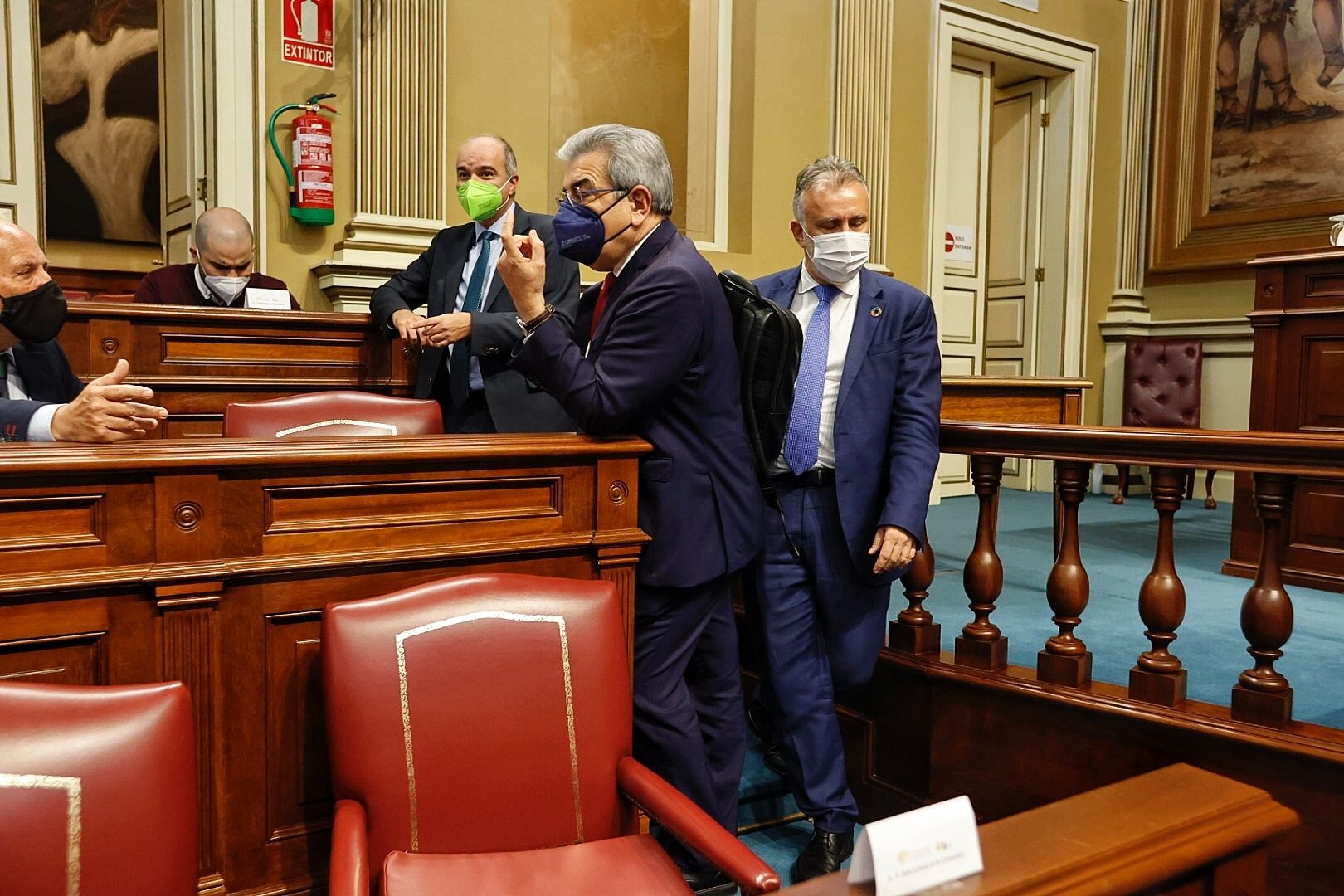 Pleno en el Parlamento de Canarias (9/2/21)