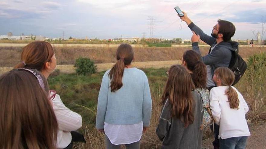 Los estudiantes del IES La Sénia en la actividad propuesta.