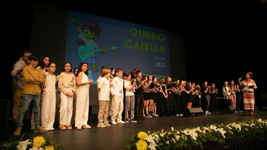Los participantes en la final de ‘Quero Cantar’ en A Coruña. | LOC