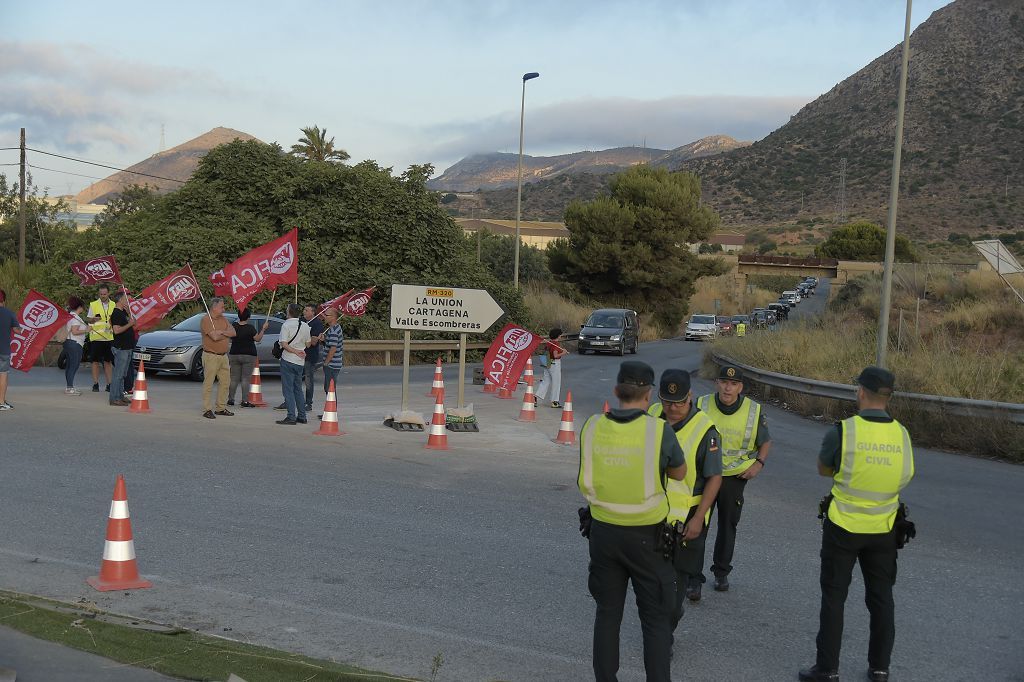 Huelga de los trabajadores de Repsol en Cartagena