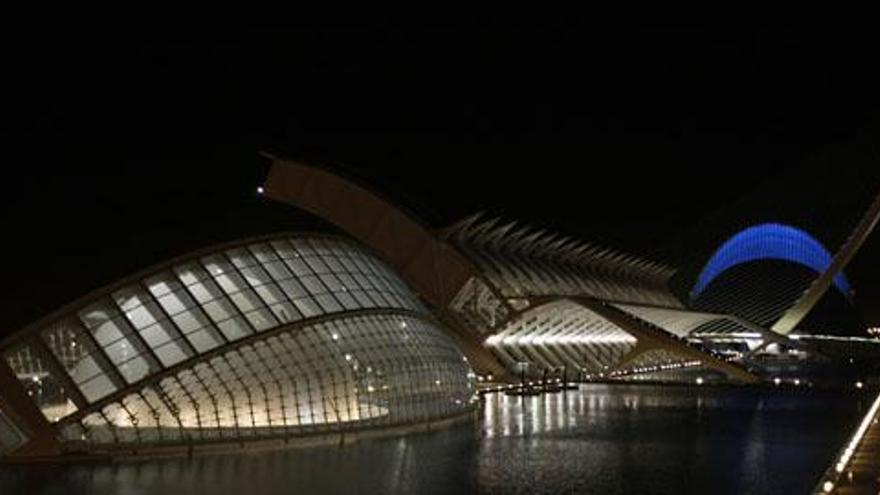 La hora del planeta. Apagón en la Ciudad de las Artes y las Ciencias