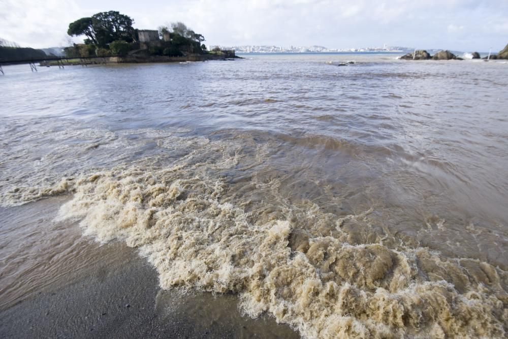 La bahía de Santa Cruz, otra vez teñida de marrón