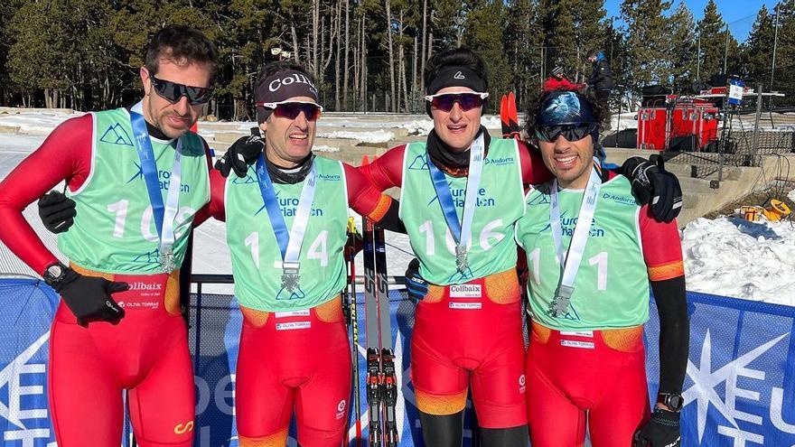 Alguns dels medallistes de la PC Bonavista-Collbaix a la Rabassa