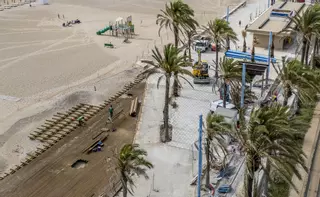 Continúan las obras en la Avenida de Niza en Playa San Juan