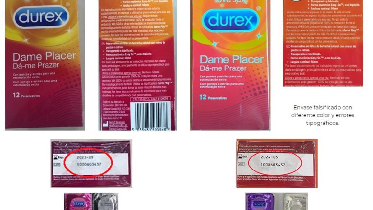 Alerta por un lote de preservativos Durex falsos