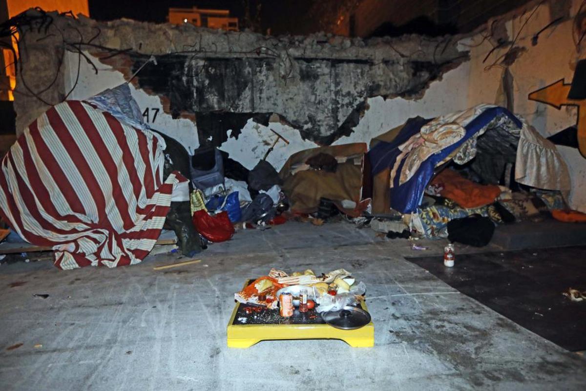 Chabolas junto a Mestalla