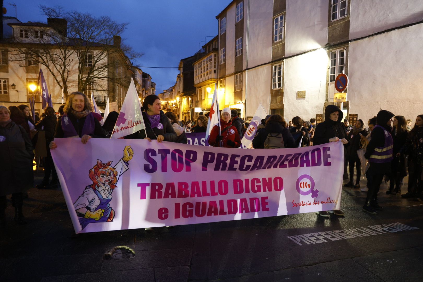 Manifestación del 8M en Santiago