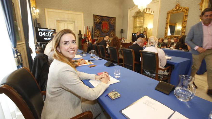 Nerea Belmonte, en el pleno.