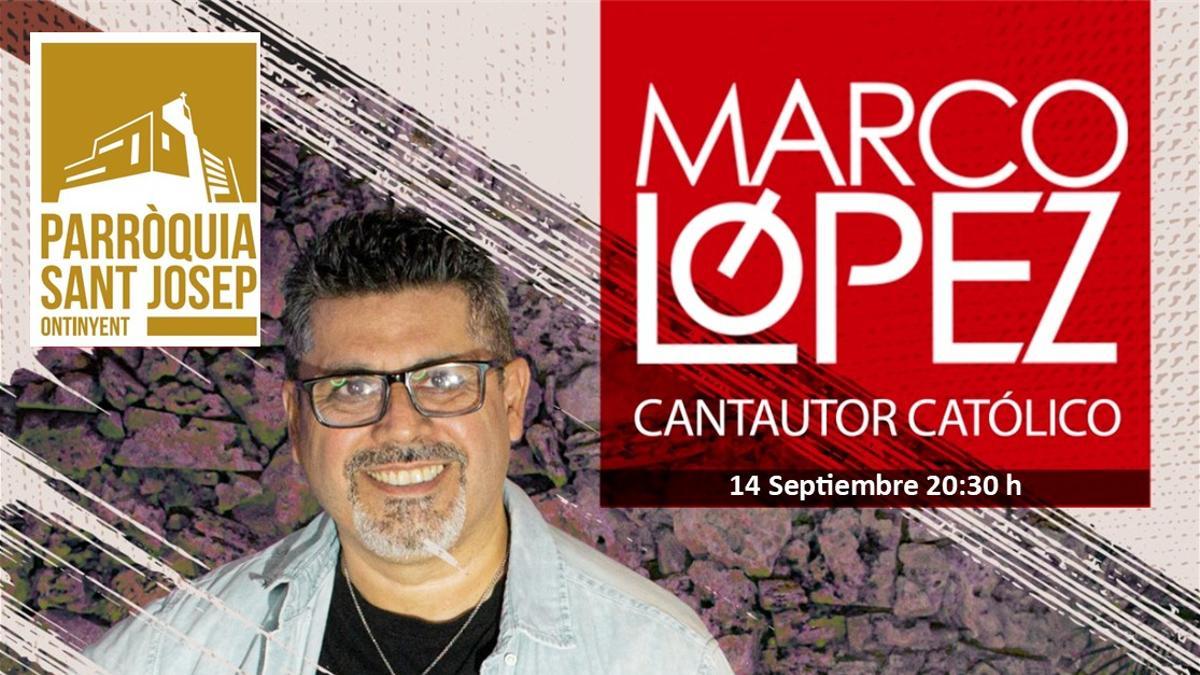 Cartel del concierto de Marco López en Ontinyent.