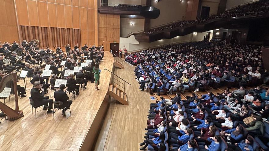 Más de 3.400 niños y 274 profesores disfrutan con  «El compositor ha muerto» de la OSPA