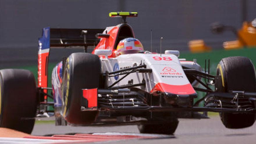 Roberto Merhi, en Yas Marina.