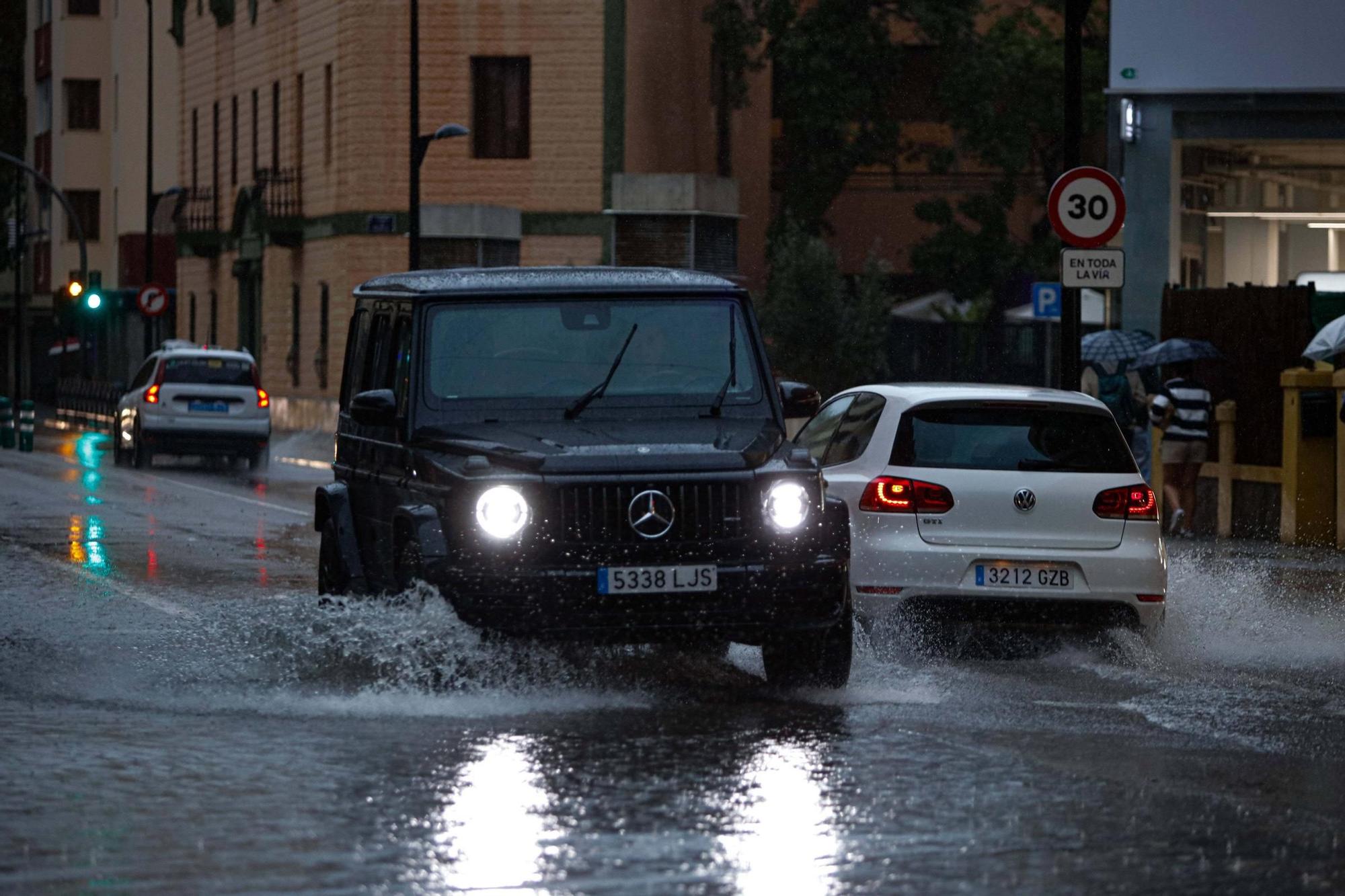 Todas las imágenes de la lluvia en Ibiza