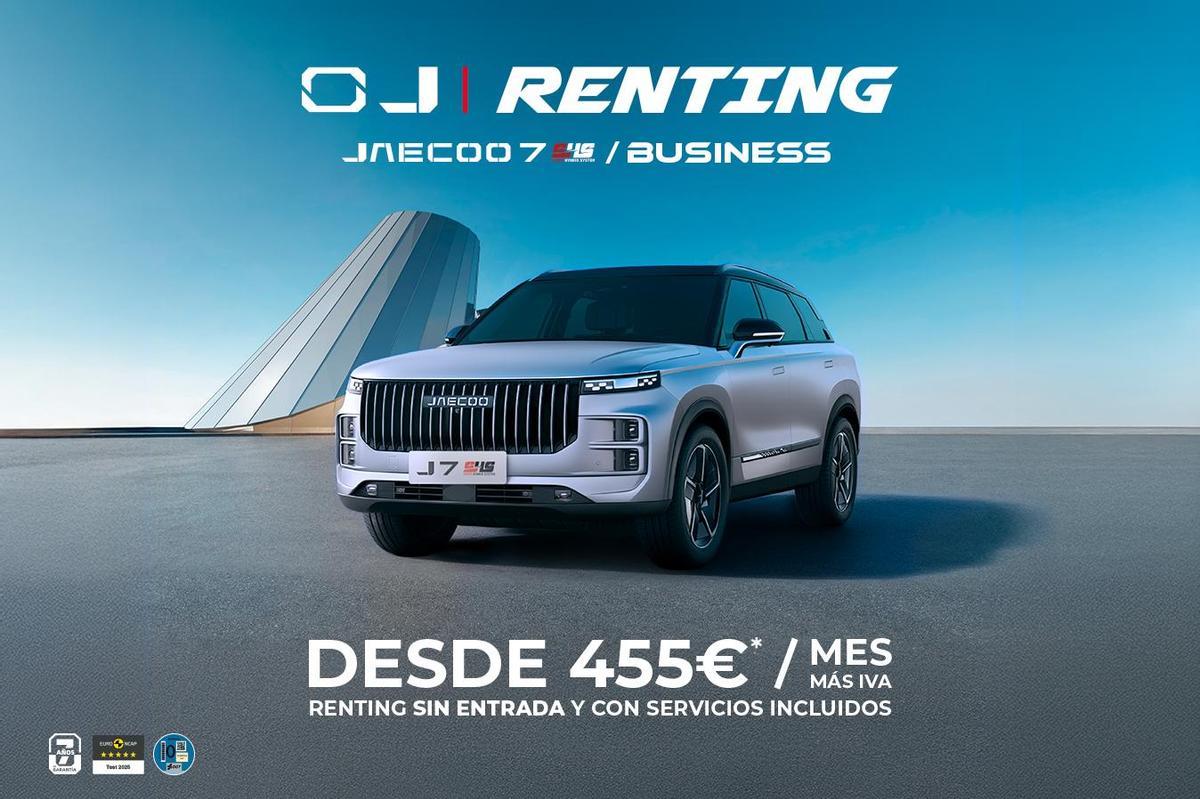Omoda y Jaecoo Himasa ofrece una opción de renting para acceder al Jaecoo 7 SHS.