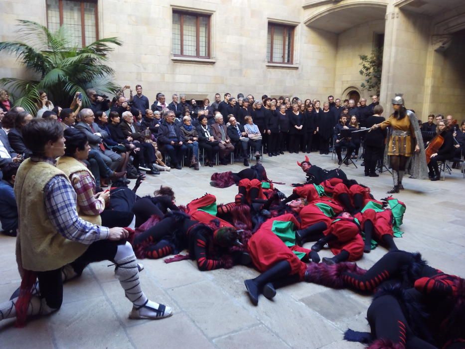 Els Pastorets de Súria, al Palau de la Generalitat